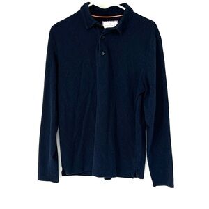 Modern ambition men’s long sleeve polo shirt medium